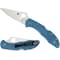 Spyderco 2024 Spyderco Delica 4 Lightweight Blue Flat Ground Plain SPY-C11FPBL - alternate 1